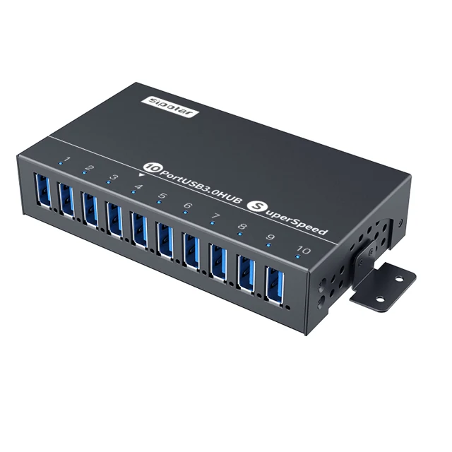 Sipolar A-103: 10-Port USB 3.0 Hub for Integration