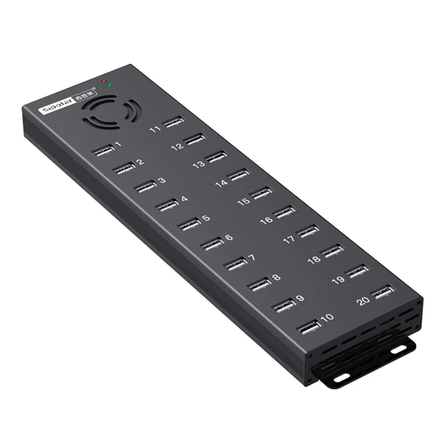 Sipolar A-805P: 20-Port USB 2.0 Connectivity
