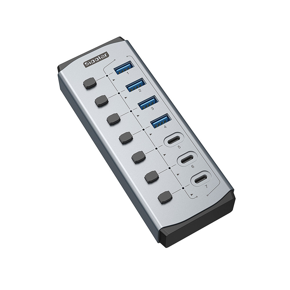FS-809 7-Port USB-C 3.0 Hub